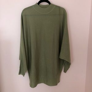Green Tunic Sweater